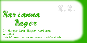 marianna mager business card